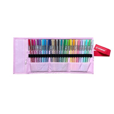STABILO Rollerset point 68 1.0mm 6825-08-04CH 25 Farben ass. pastellrosa