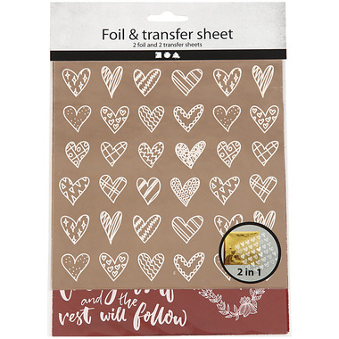 MAREIN Foliensticker 283552 Herz, transparent