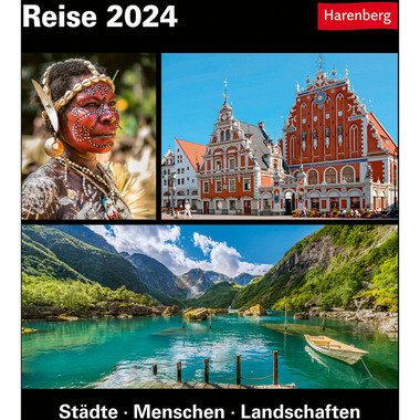 HARENBERG Abreisskalender Reise 2105000 DE, 15,4 X 16,5cm 2024