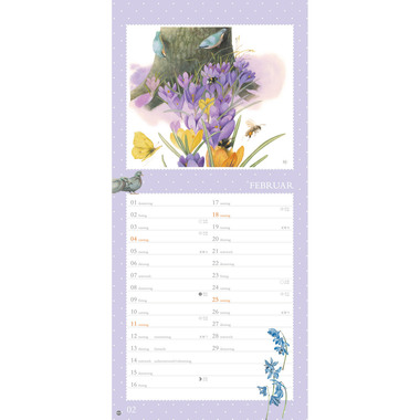 HEYE Monatsplaner Marjolein Bastin 1402 DE, 21x45cm 2024