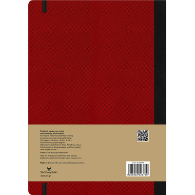 FLEXBOOK Taccuino Adventure 21.00079 lined 17x24cm red