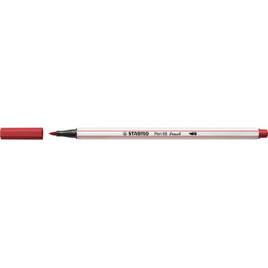STABILO Stylo Fibre 68 brush 568/50 rouge foncé