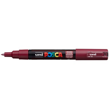 UNI-BALL Posca Marker 7mm PC1M RED WIN bordeaux