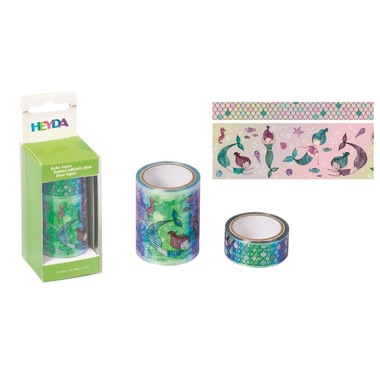 HEYDA Deko-Tape Mermaid 15mm/45mmx5m 203584373 multicolor