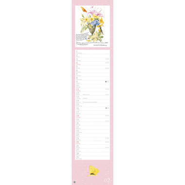 HEYE Monatsplaner Marjolein Bastin 1590 DE, 11x49cm 2024
