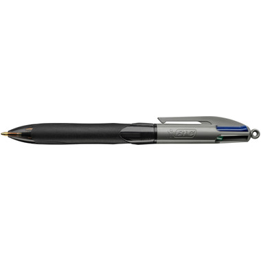 BIC Kugelschreiber 4 Colours 0.4mm 8922931 mit Clip, GRIP PRO
