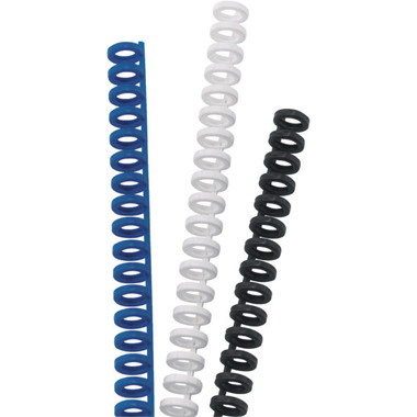 GBC Binderücken 8mm A4 388019E schwarz, 34 Ringe 50 Stück
