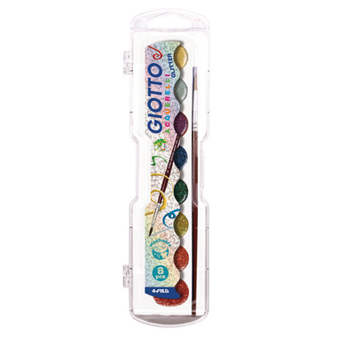 GIOTTO Wasserfarben Glitter 331200 8 Farben