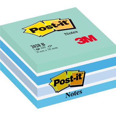 POST-IT Würfel 76x76mm 2028-B blau/450 Blatt