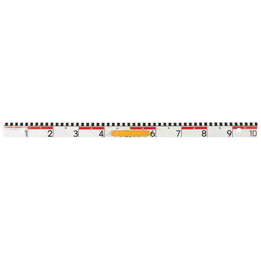 SIECO Wandtafellineal 100cm 332100 weiss, mit Griff