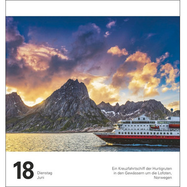 HARENBERG Abreisskalender Reise 2105000 DE, 15,4 X 16,5cm 2024