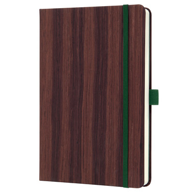 CONCEPTUM Notizbuch A5 CO673 dark wood, dots 194 Seiten