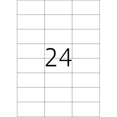 HERMA Étiquettes univers. 70x37mm 4464 blanc 2400 pcs./100 flls.