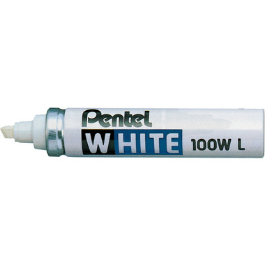 PENTEL Permanent Marker 6,5mm X100WL weiss