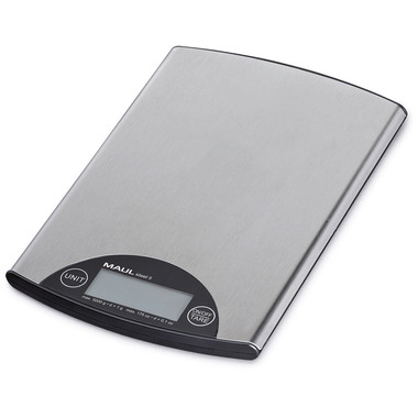 MAUL Briefwaage MAULsteel ll mit 1656096 Batterie, 5000g