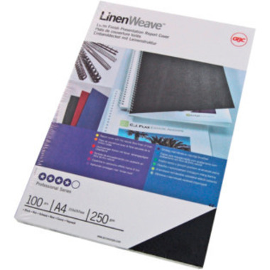 GBC Karton Linenweave A4 CE050029 blau, 250g 100 Stück