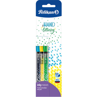 PELIKAN Tintenschreiber inky 0.5mm 817097 3 Stück ass.