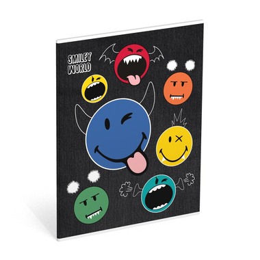 ROOST Cahier Smiley WD Crazy 503633 monster smiley,17x2x21cm 3pcs.