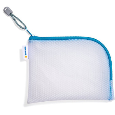HERMA Reissverschlusstasche A6 20025 blau, 19x14cm