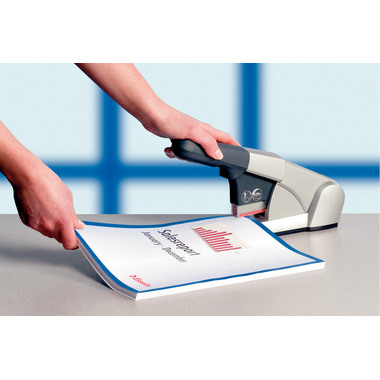 LEITZ Blockhefter 5551 55510084 silber 80 Blatt