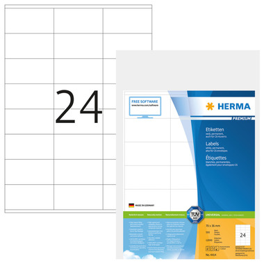 HERMA Etiketten 4414 4414 70x36mm 12'000Stk. 500 Blatt
