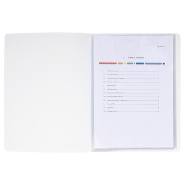 EXACOMPTA Sichtbuch KC A4 58109E weiss 10 Taschen