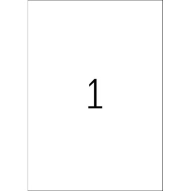 HERMA Étiquettes univ. 210x297mm 5065 blanc 25 pcs./25 flls.