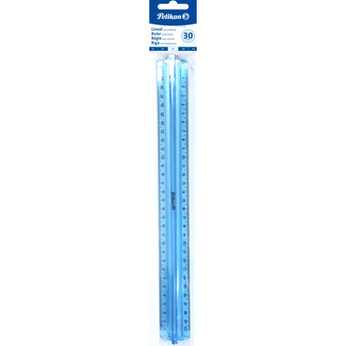PELIKAN Massstab 30cm 7191805 Transparent-Bläulich, Griff