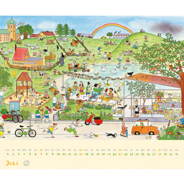 DUMONT R.S. Berner Wimmel-Kalender 205160 DE, 58.4x48.5cm 2024