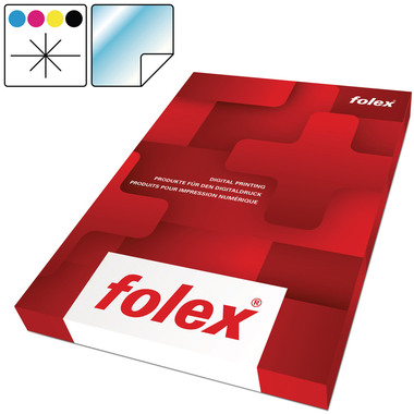 FOLEX Laserfolie CLP A4 2999W.050.44 selbstklebend 50 Folien