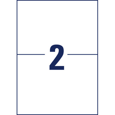 AVERY ZWECKFORM Etiketten 210×148mm 3655-200 weiss 440 Stk./200+20 Blatt