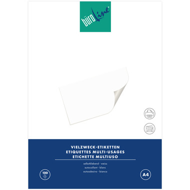 BÜROLINE Etiquettes 70x35mm 500024 blanc 2400 pcs.