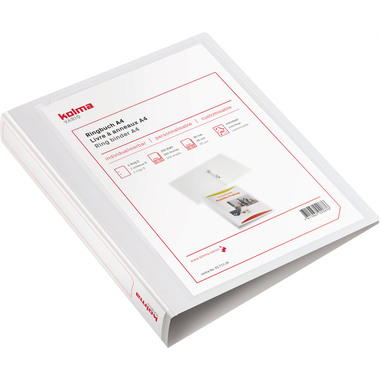 KOLMA Ringbuch Vario Light A4 02.712.16 weiss, 4.8 cm, 2-Ring
