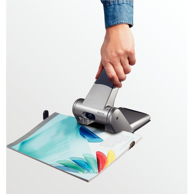 LEITZ Registraturlocher 6.3mm 51800035 blau 65 Blatt