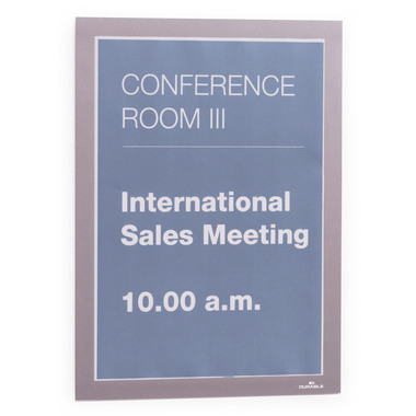 DURABLE Sichtfenster Duraframe 4872/23 silber, selbstklebend 2 Stk.