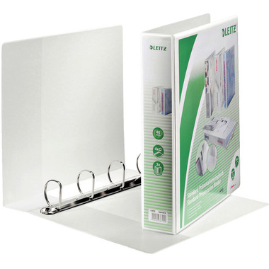LEITZ Präsentationsringbuch A4 42860001 weiss 4R 40mm
