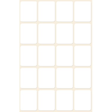 AVERY ZWECKFORM Etichette 22×18mm 3043Z bianco 120 pezzi