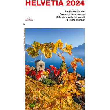 CALENDARIA Helvetia Schweiz 2024 43494639 D/F/I/E 16.5X23cm