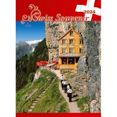CALENDARIA Swiss Souvenirs 2024 43494605 D/F/I/E, 23x31.5cm