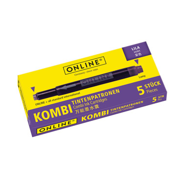 ONLINE Cart. encre combi 17143/12 Lila 5 pcs.