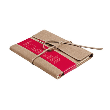 TRANSOTYPE senseBook FLAP A5 75010502 kariert, M, 135 Seiten beige