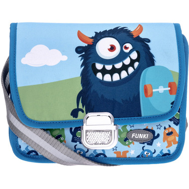 FUNKI Kindergarten-Tasche hellblau 6020.041 FluffyMonster 26x20x7cm