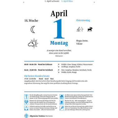HEYNE Mondkalender für jeden Tag 42940004 2024