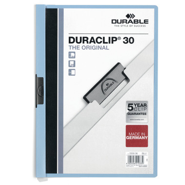 DURABLE Klemmhefter DURACLIP 30 2200/06 für 30 Blatt A4 blau