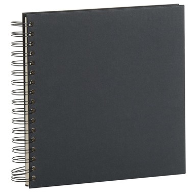 RÖSSLER Fotoalbum 1329452706 23x23cm, schwarz/off-white