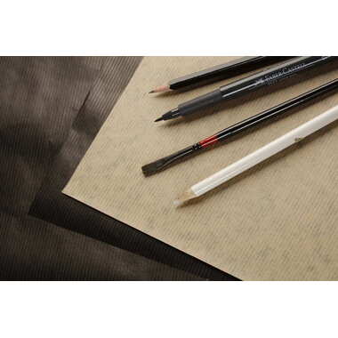 CLAIREFONTAINE Block Kraftpapier A5 975817C Braun/schwarz 60 Blatt