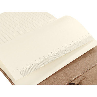 TRANSOTYPE senseBook FLAP REFILL A4 75510400 blanko, L, 135 Seiten beige