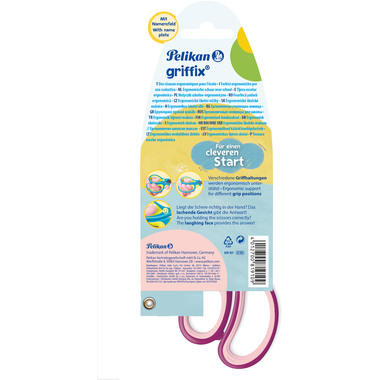 PELIKAN Schere spitz Griffix 819107 sweet berry, Rechtshänder