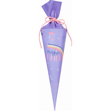 STEWO Schultüte Magic Rainbow 1048035222 violett 35 x 11 cm