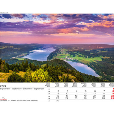 CALENDARIA Panorama 2024 43494591 D/F/I/E, 40x31cm